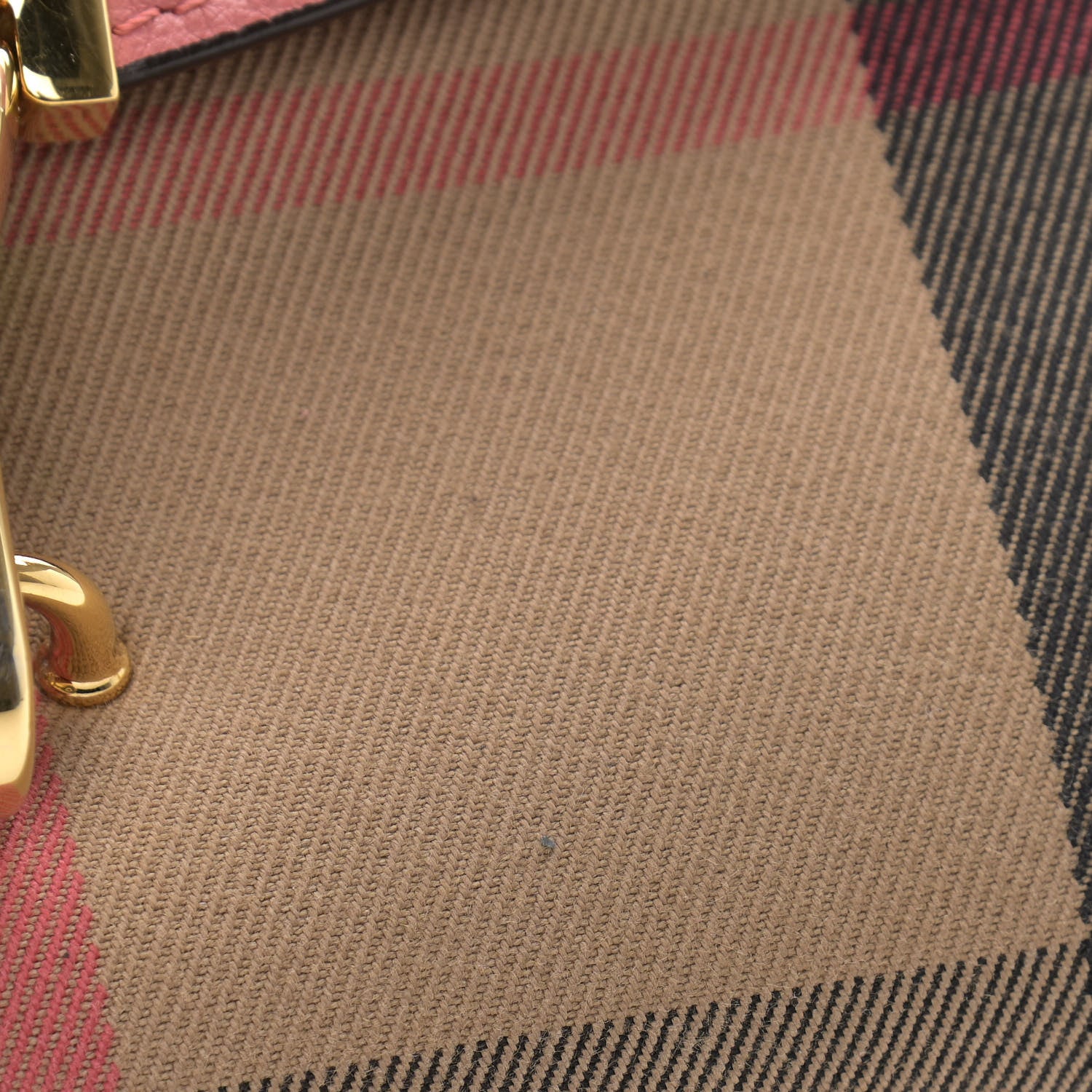 Burberry Derby Calfskin House Check Small Macken Crossbody Bag Copper Pink 14 of 14