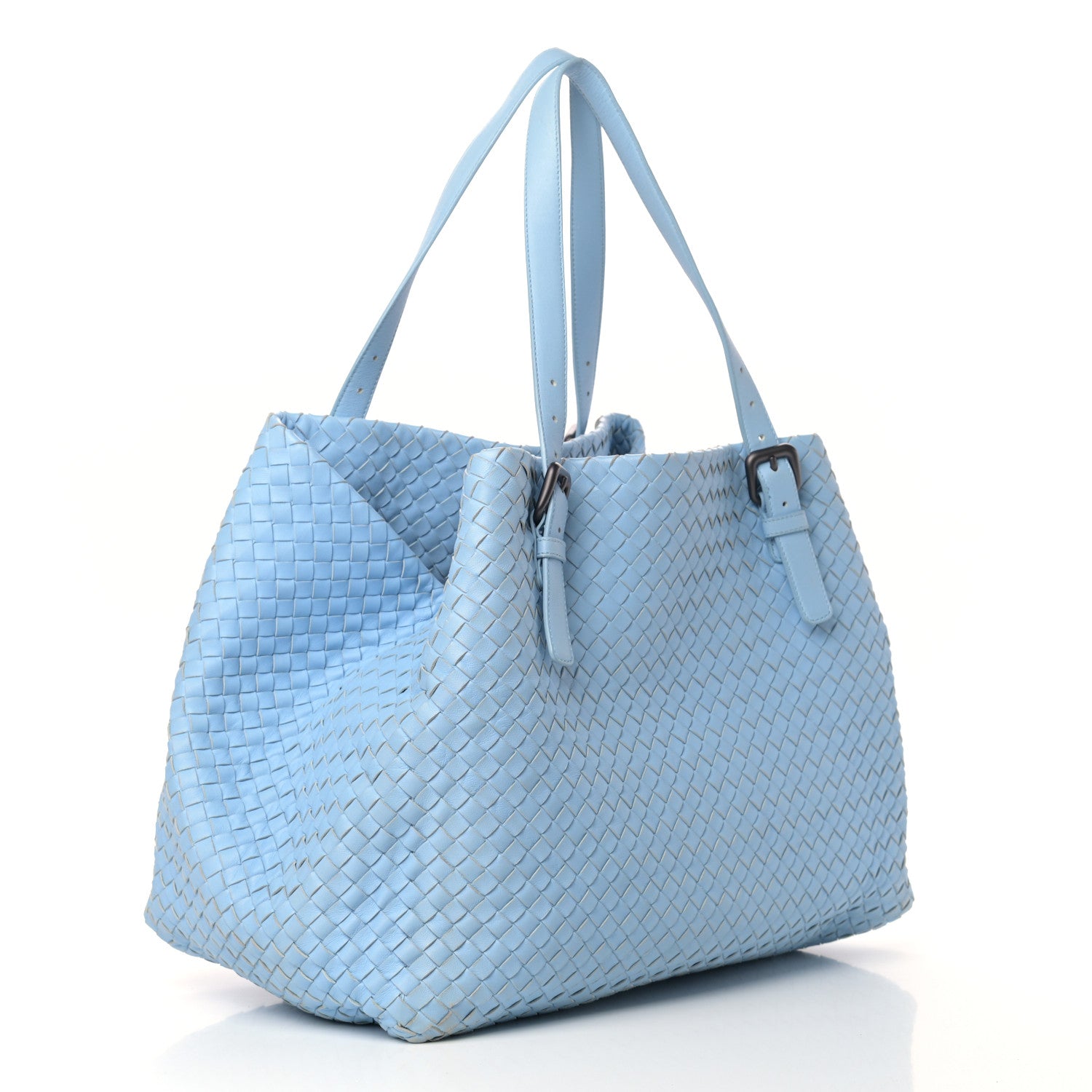 Bottega Veneta Nappa Intrecciato Large Cesta Tote Ciel 3 of 13