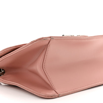 Salvatore Ferragamo Calfskin Quilted Gancini Flap Bag Antique Rose 8 of 10