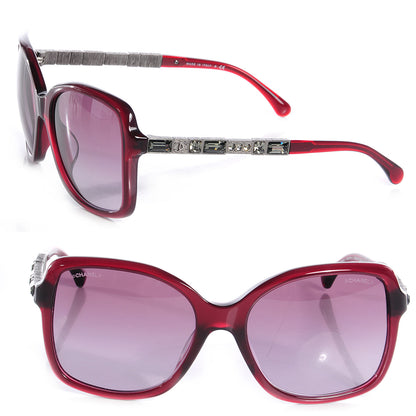 Chanel Crystal Baguette CC Square Sunglasses 5308 Red 1 of 7