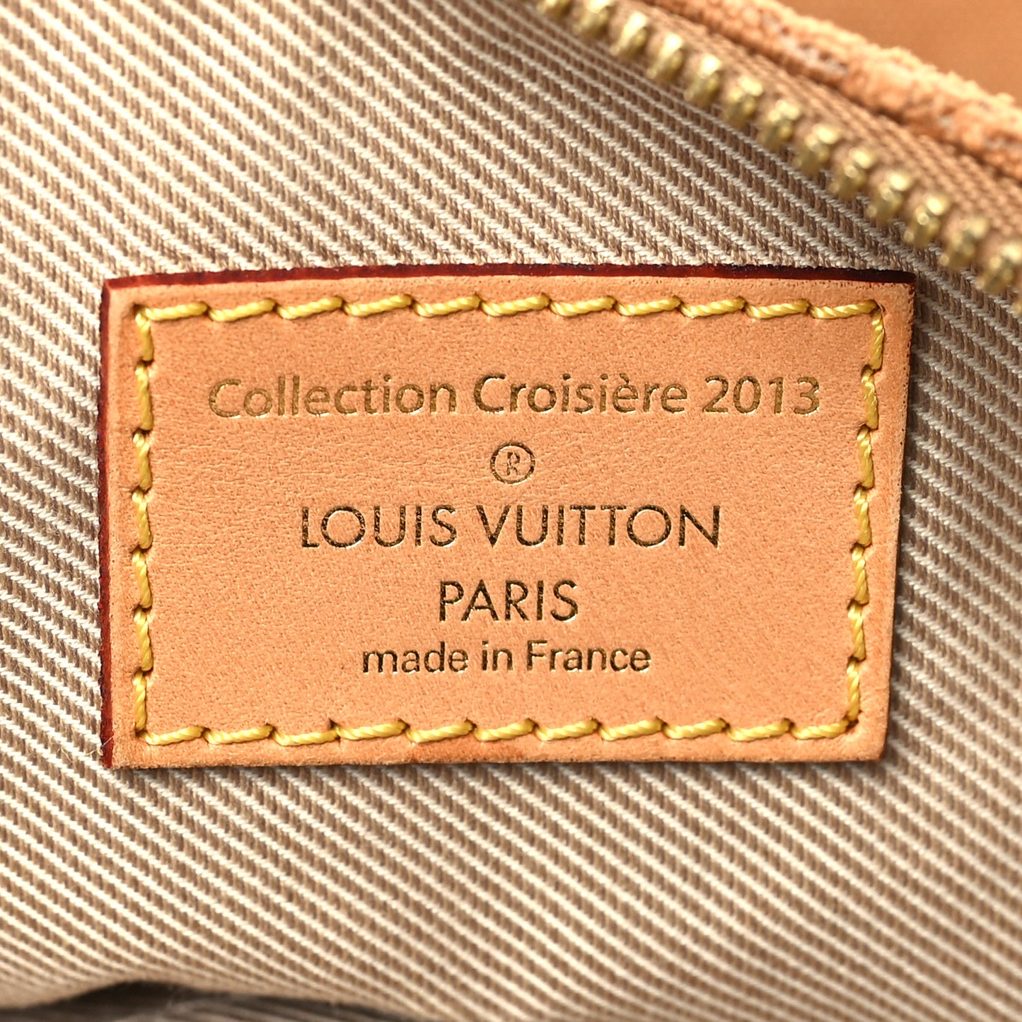 Denim Monogram Stone Speedy Bandouliere 35 Caramel