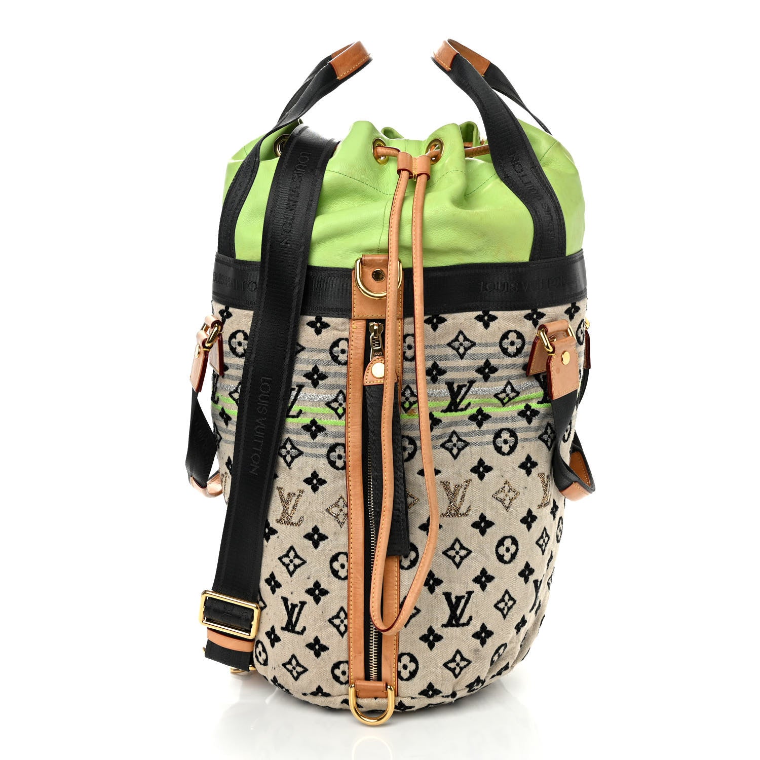 Louis Vuitton Fabric Jacquard Monogram Cheche Gypsy PM Vert 1 of 12