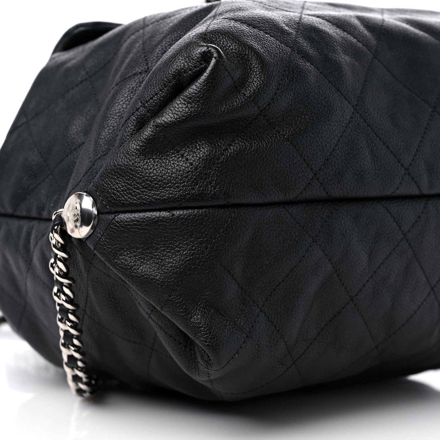 Chanel Grained Calfskin Stitched Braided With Style Backpack Black 8 of 9