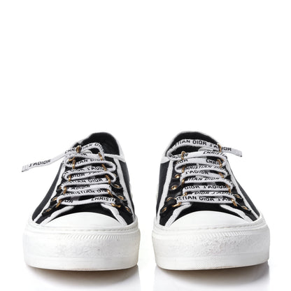 Christian Dior Canvas Walk'N'Dior Low Top Sneakers 38 Black 2 of 14