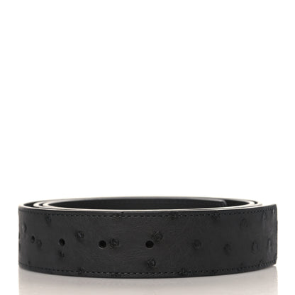 Louis Vuitton Ostrich 40MM Belt 100 40 Anthracite 2 of 5