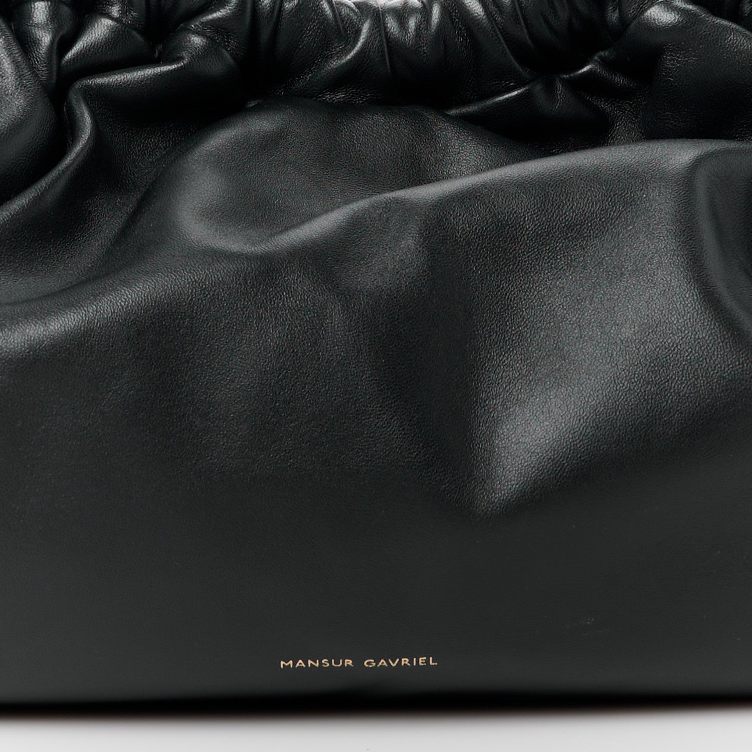 Mansur Gavriel Lambskin Cloud Clutch Black Flamma 8 of 10