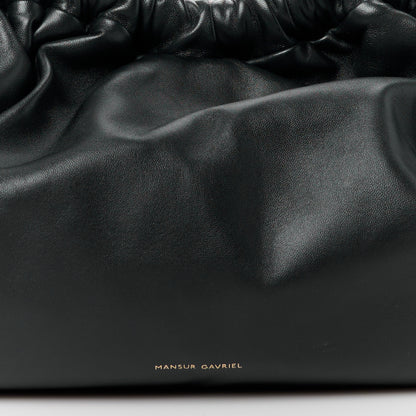 Mansur Gavriel Lambskin Cloud Clutch Black Flamma 8 of 10