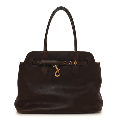 Miu Miu Nappa Medium Aventure Bag Radica 1 of 9