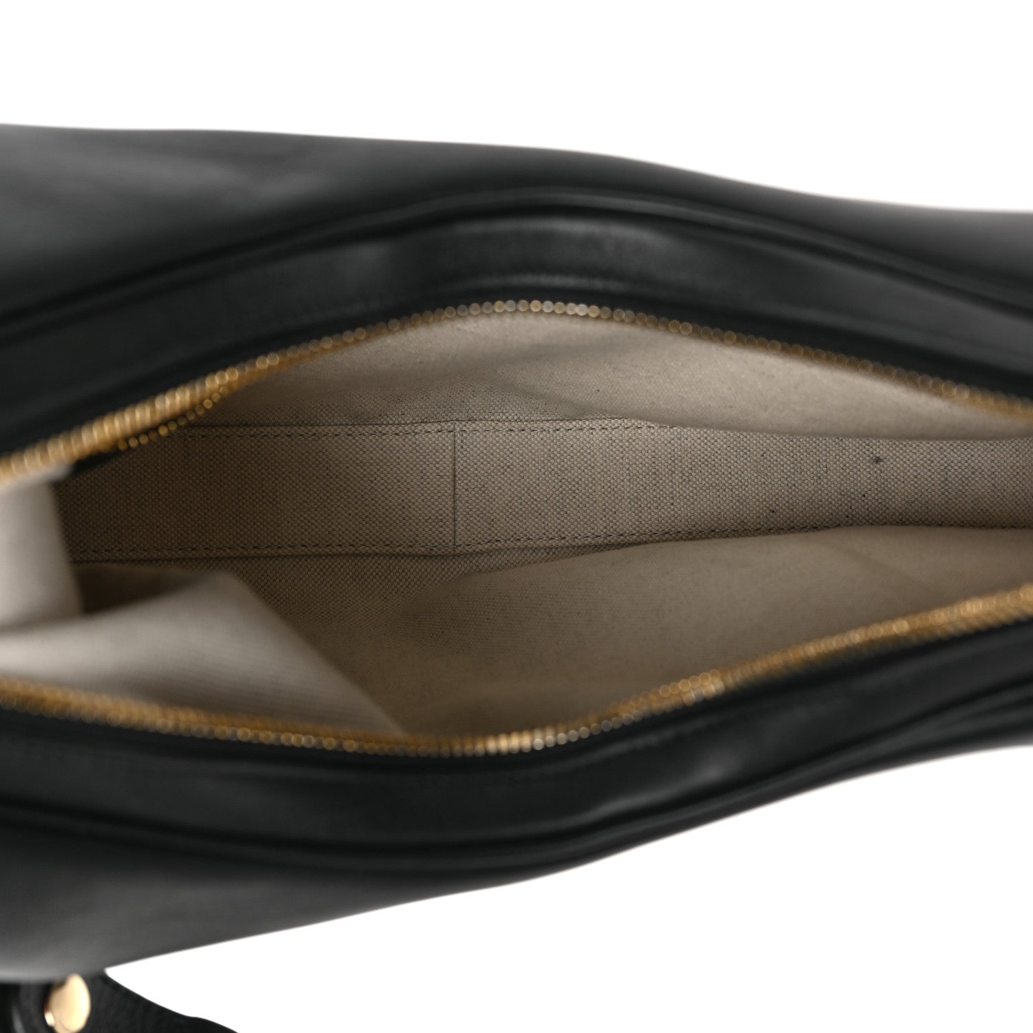Gucci Aria Calfskin Web Large Attache Shoulder Bag Black 5 of 8
