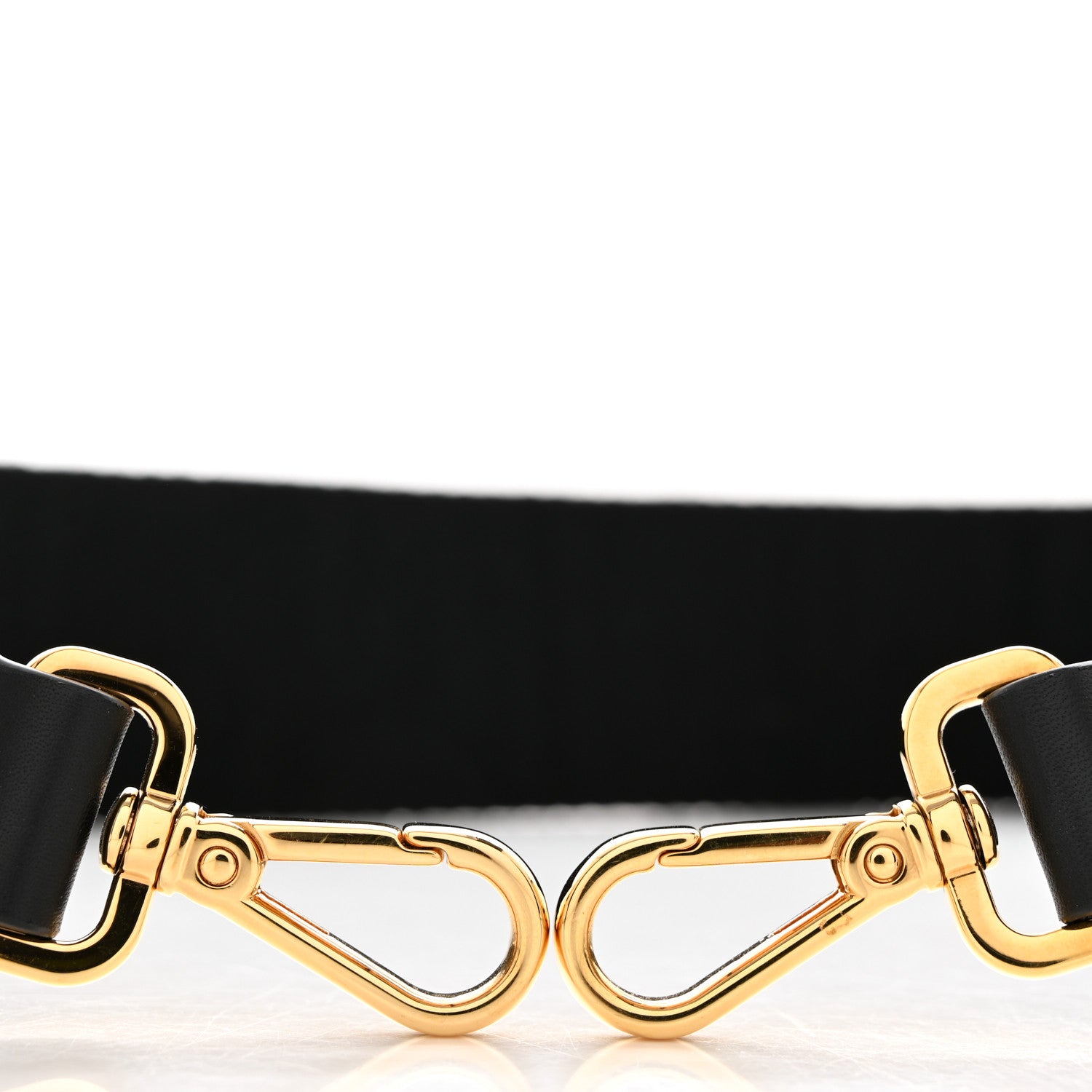 Fendi Ribbon Vitello Seta FF 1974 Adjustable Strap You Black 5 of 5