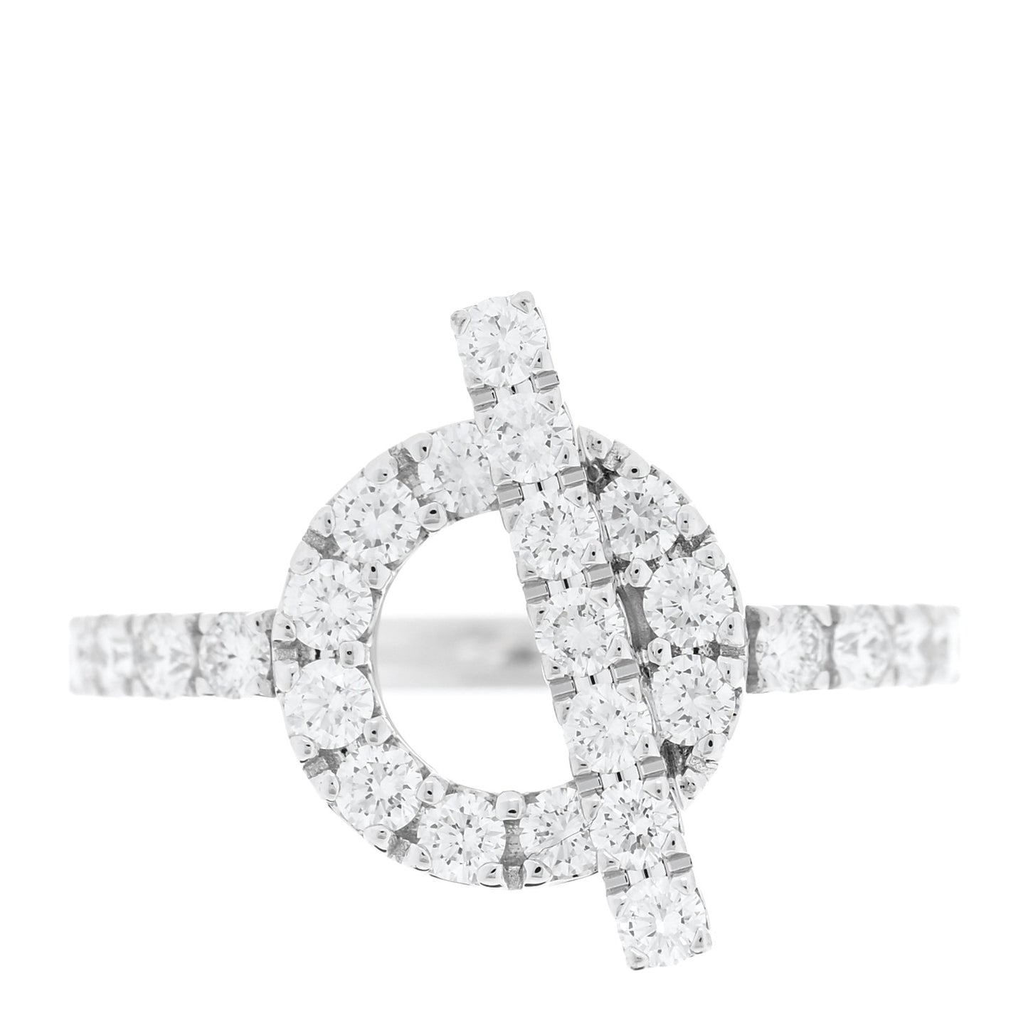 18K White Gold Diamond Finesse Ring 50 5.25