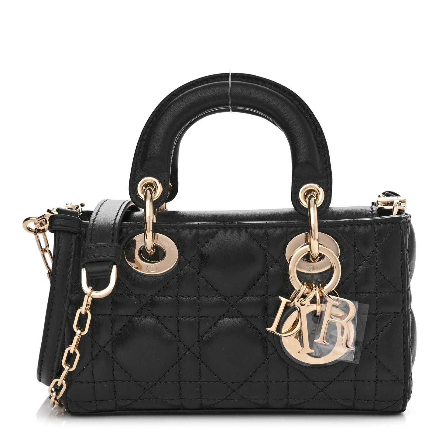 Lambskin Cannage Micro Lady D-Joy Black