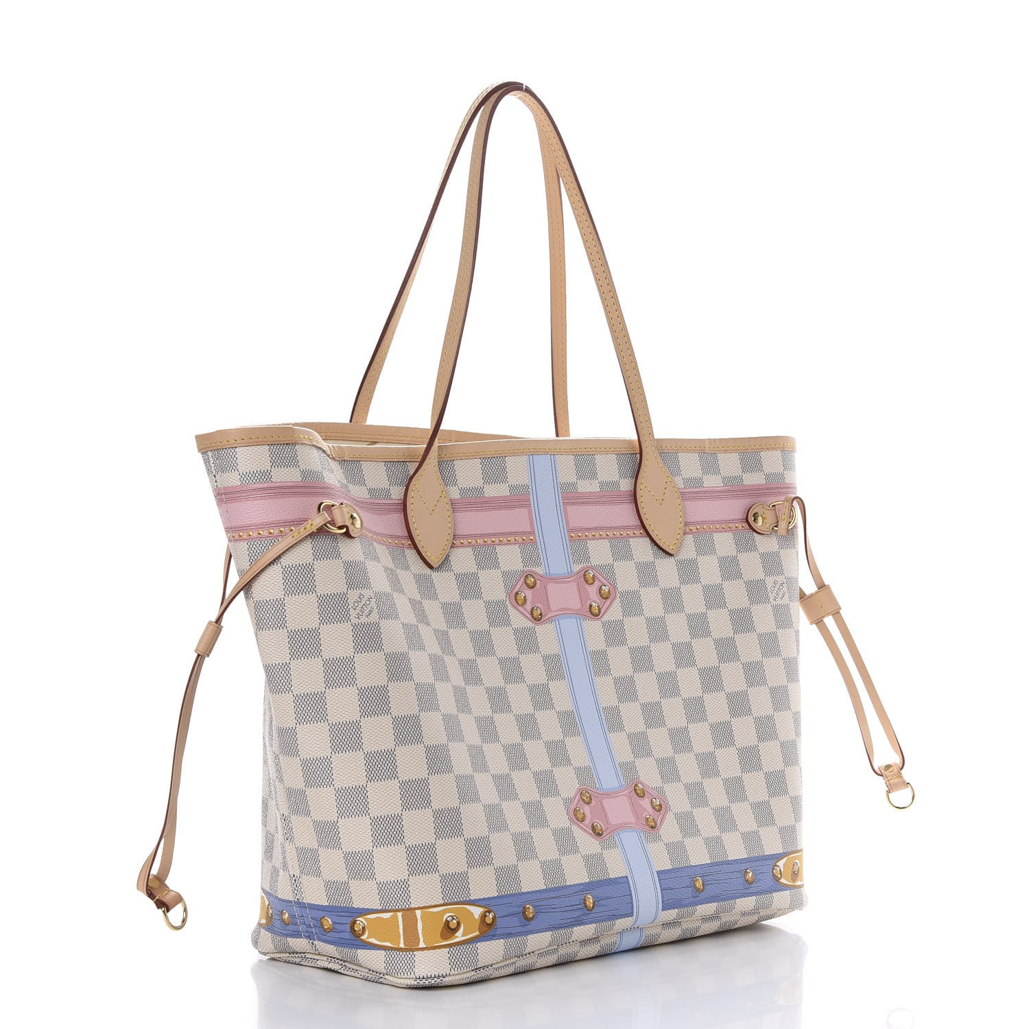 Louis Vuitton Damier Azur Summer Trunks Neo Neverfull MM 4 of 11
