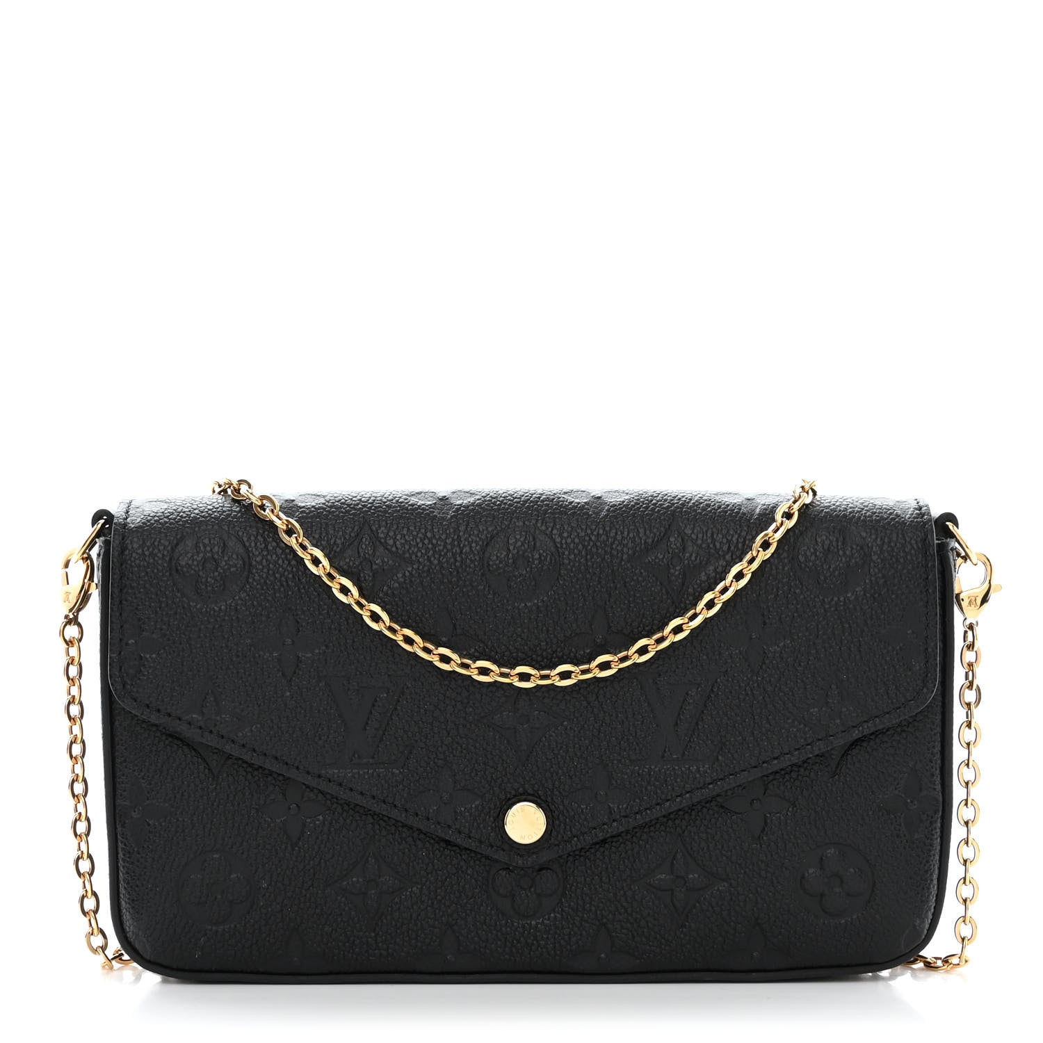 Louis Vuitton Empreinte Pochette Felicie Chain Wallet Black 3 of 13