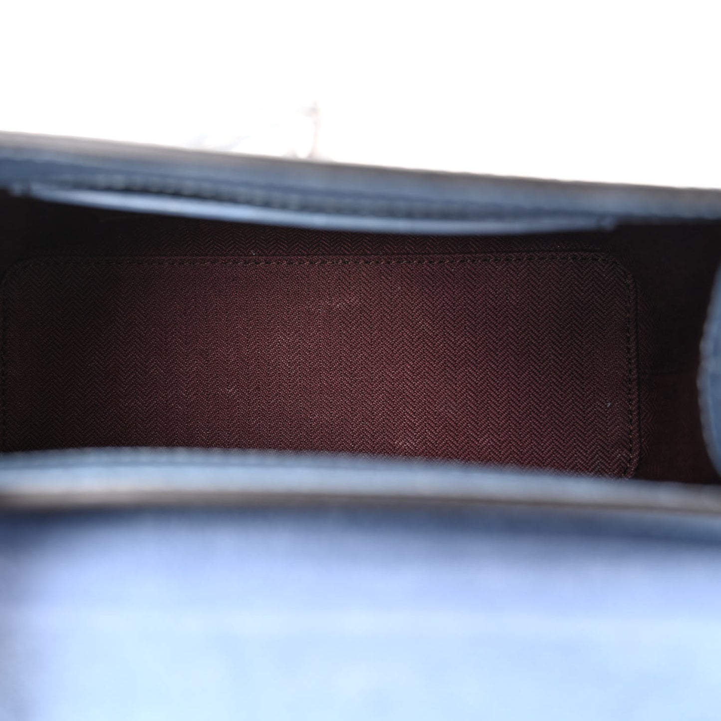 Shiny Croc Calfskin Embossed Micro Seaton Blue