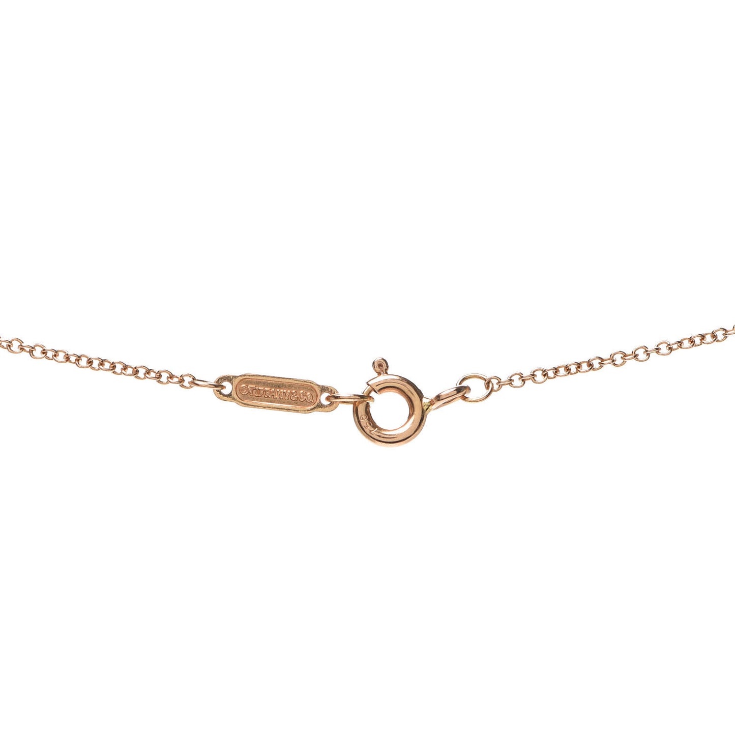 18K Rose Gold Diamond Mini Metro Horseshoe Pendant Necklace