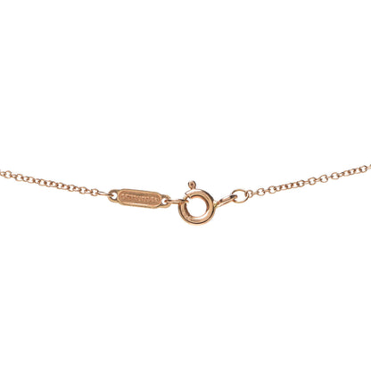 Tiffany 18K Rose Gold Diamond Mini Metro Horseshoe Pendant Necklace 4 of 5