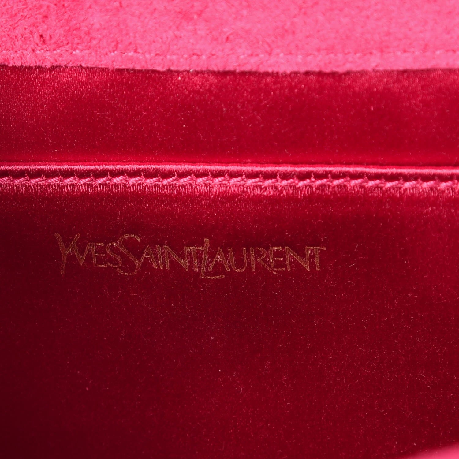 Saint Laurent Patent Large Belle De Jour Clutch Fuchsia 5 of 7
