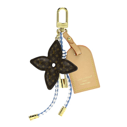 Louis Vuitton Calfskin Monogram Lock And Bloom Stacking Bag Charm Blue 1 of 3