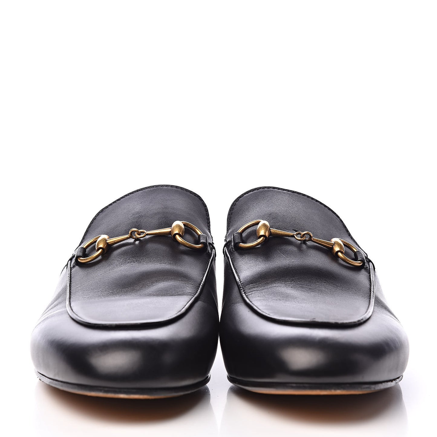Calfskin Womens Princetown Slippers 39 Black