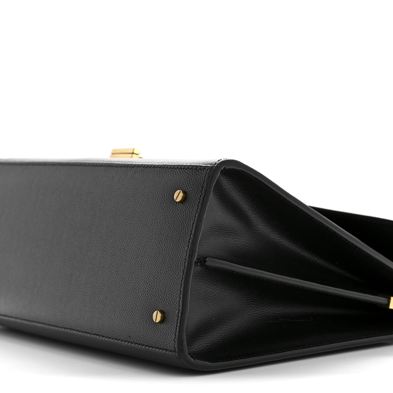 Saint Laurent Grain de Poudre Medium Classic Monogram Cassandra Top Handle Black 10 of 15