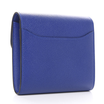Hermes Epsom Constance Short Wallet Bleu Electrique 3 of 7