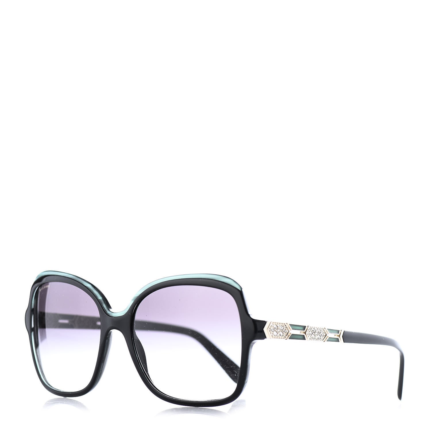 Bulgari Crystal 8181B Sunglasses Black 1 of 12