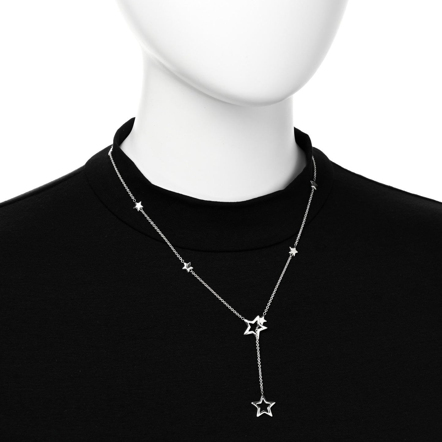 Sterling Silver Star Lariat Necklace