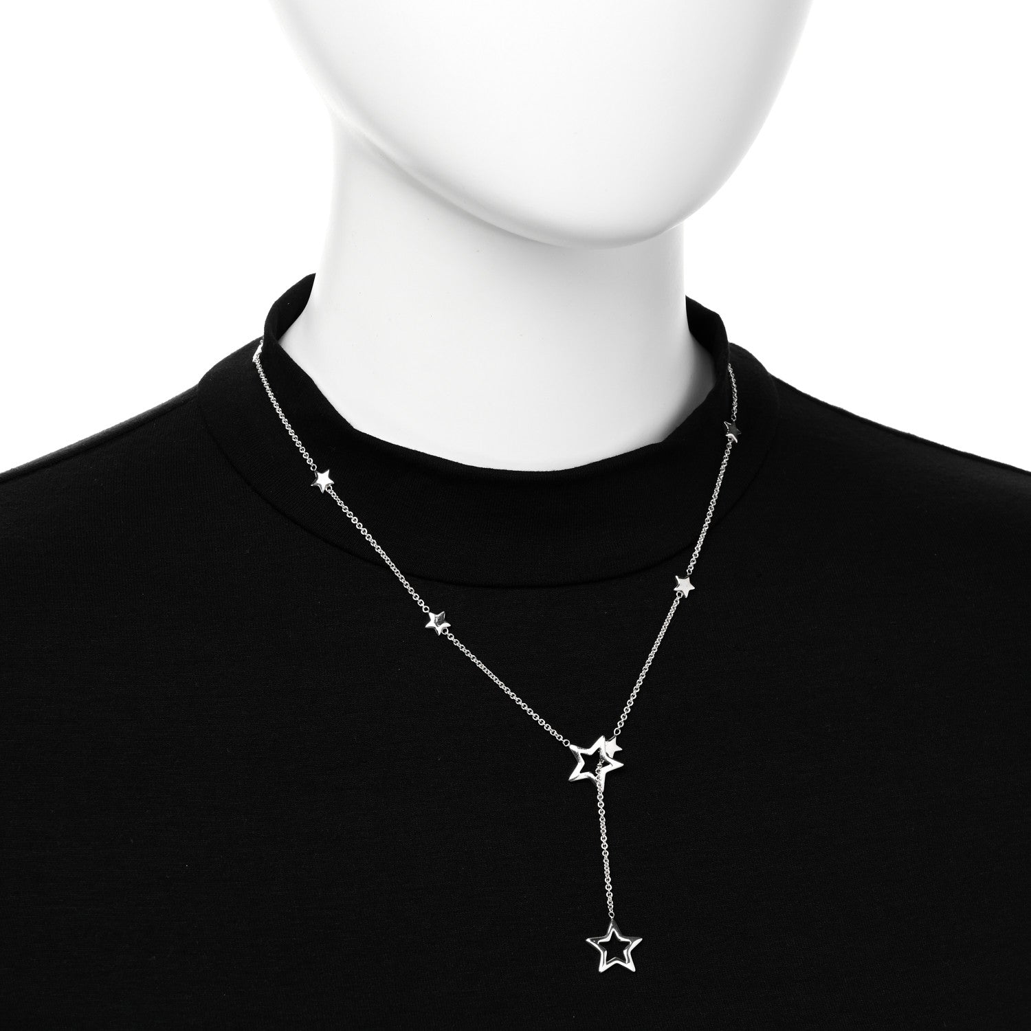 Tiffany Sterling Silver Star Lariat Necklace 2 of 6