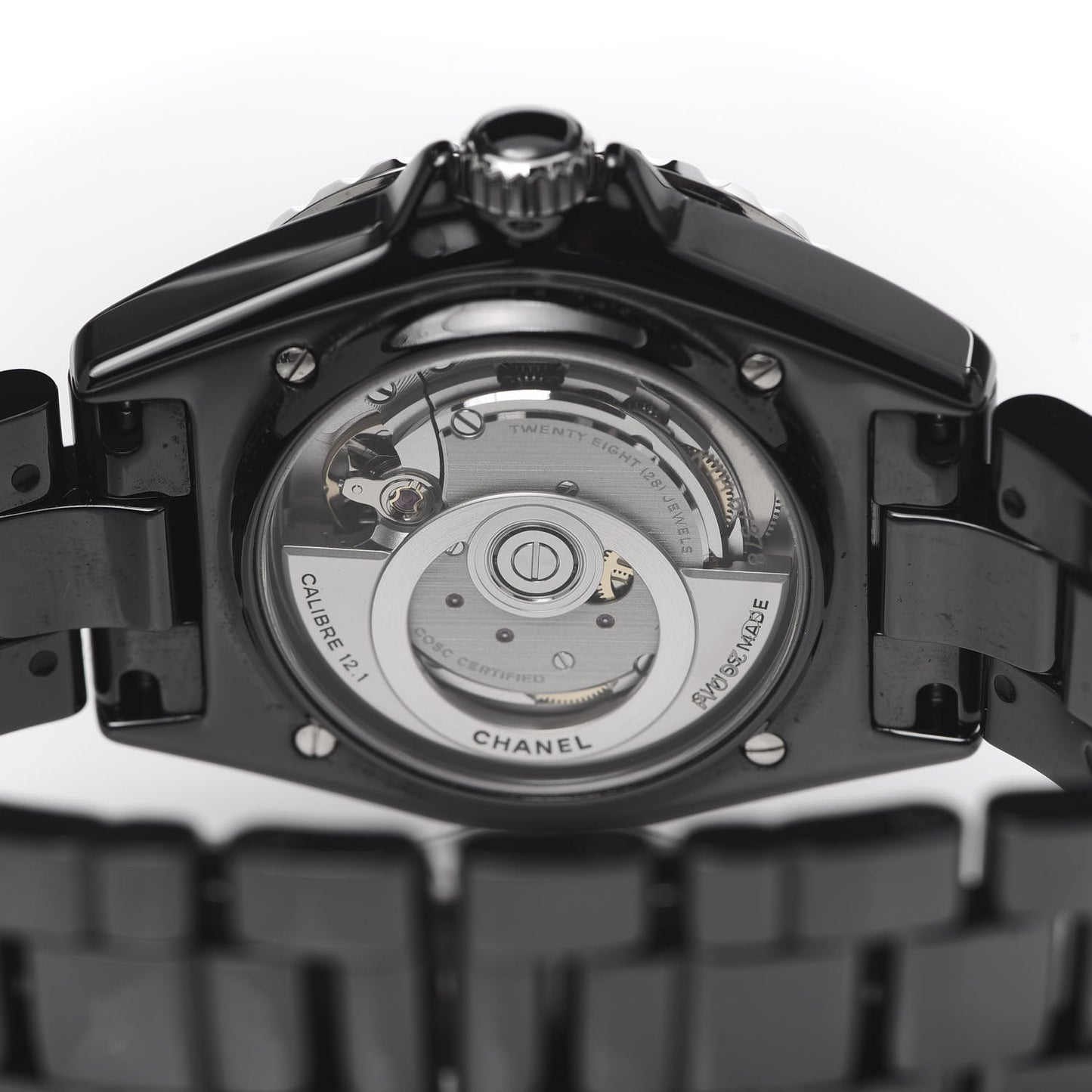 Stainless Steel Ceramic 38mm J12 Automatic Watch Black