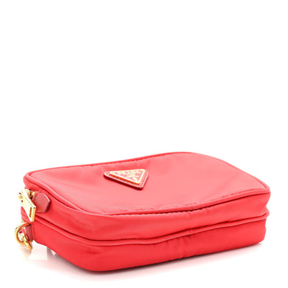 Prada Tessuto Nylon Mini Camera Crossbody Rosso 3 of 10