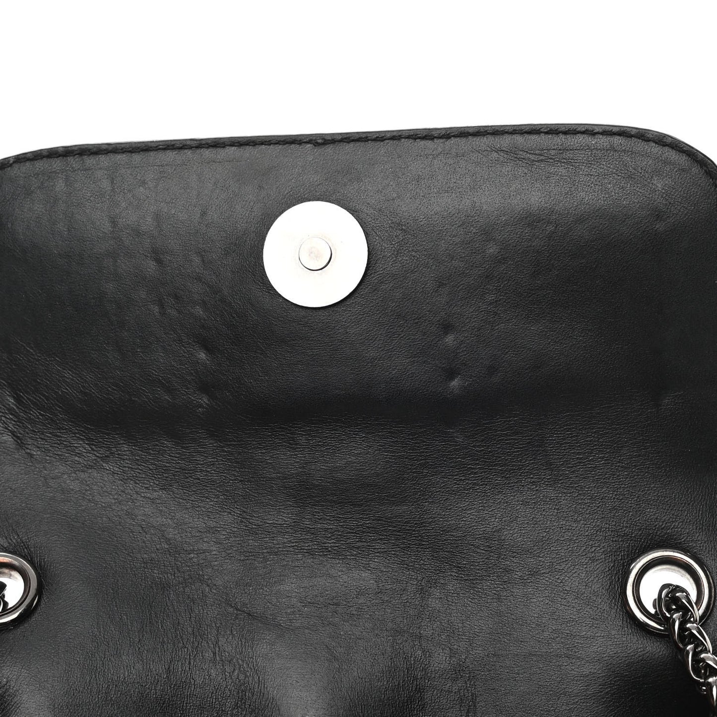 Calfskin Spikes Sweety Charity Crossbody Bag Black