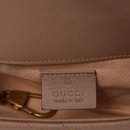 Gucci Calfskin Matelasse Super Mini GG Marmont Shoulder Bag Porcelain Rose 7 of 8