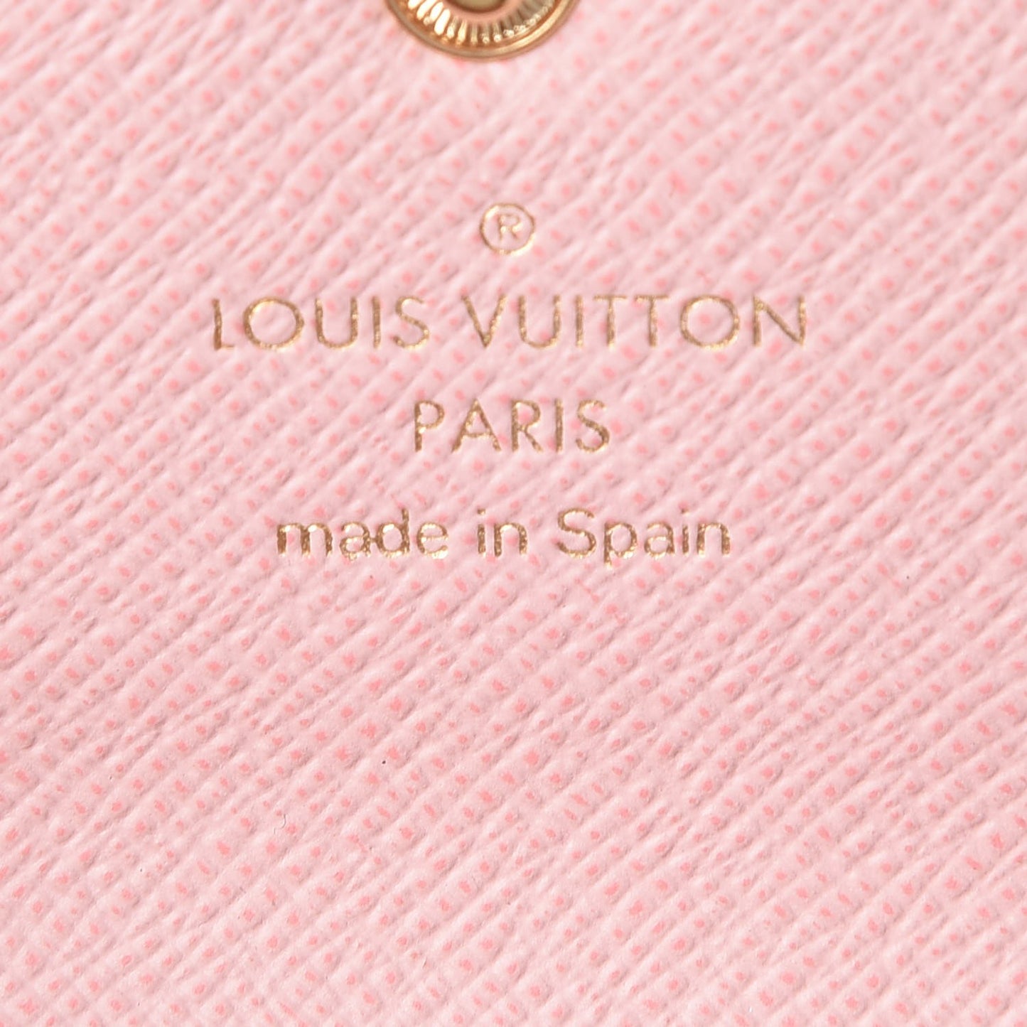 Damier Ebene Rosalie Coin Purse Rose Ballerine