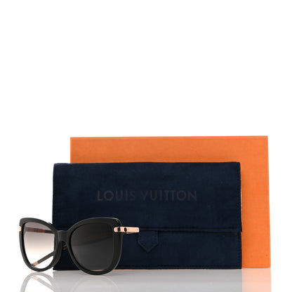 Louis Vuitton Monogram Acetate Charlotte Sunglasses Z0781E Black 8 of 8
