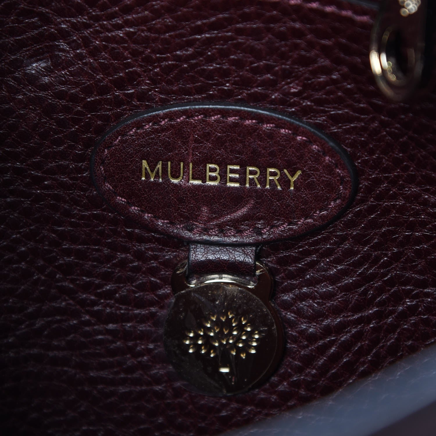 Mulberry Natural Leather Bayswater Oxblood 6 of 11