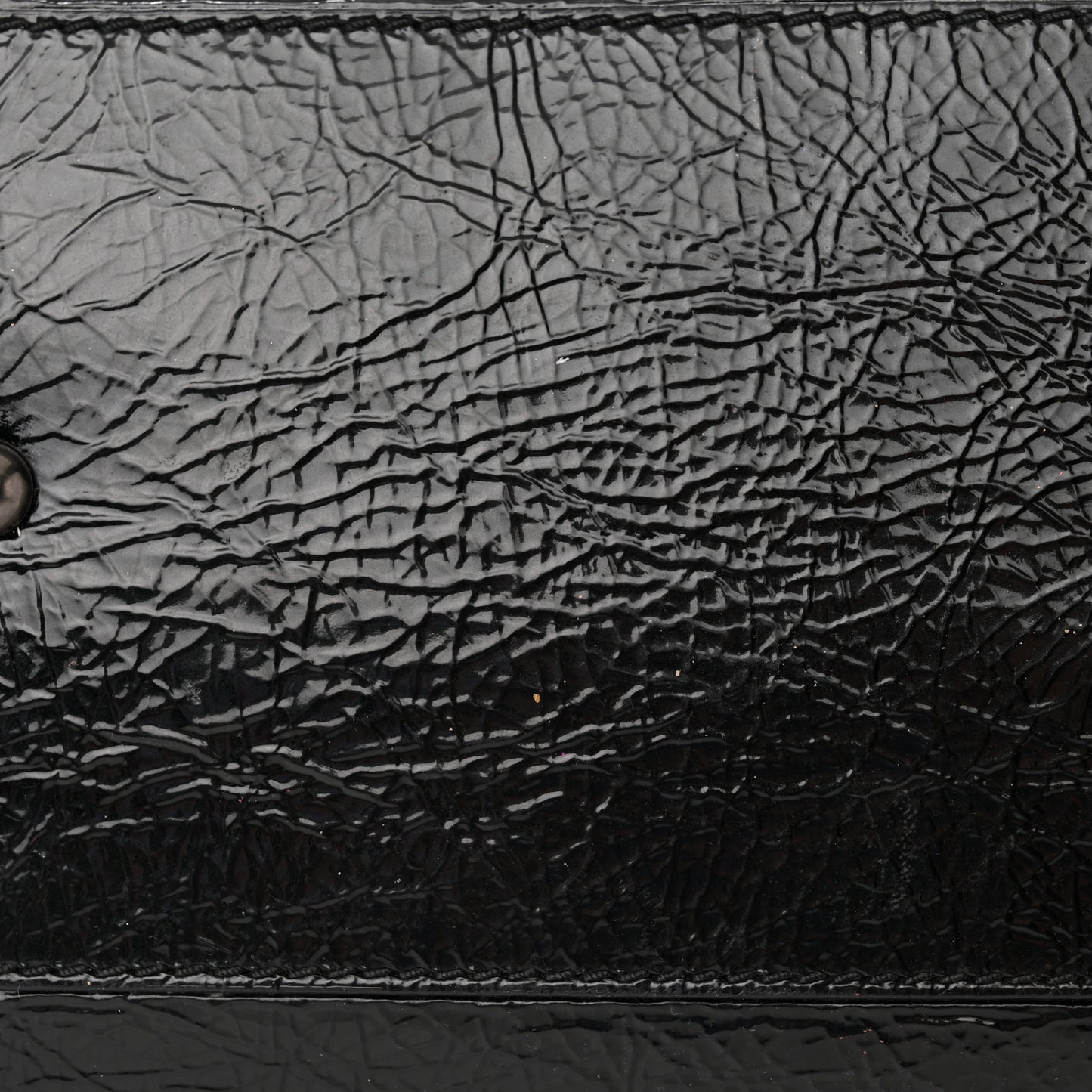 Patent Large Peekaboo Iconic Satchel Black