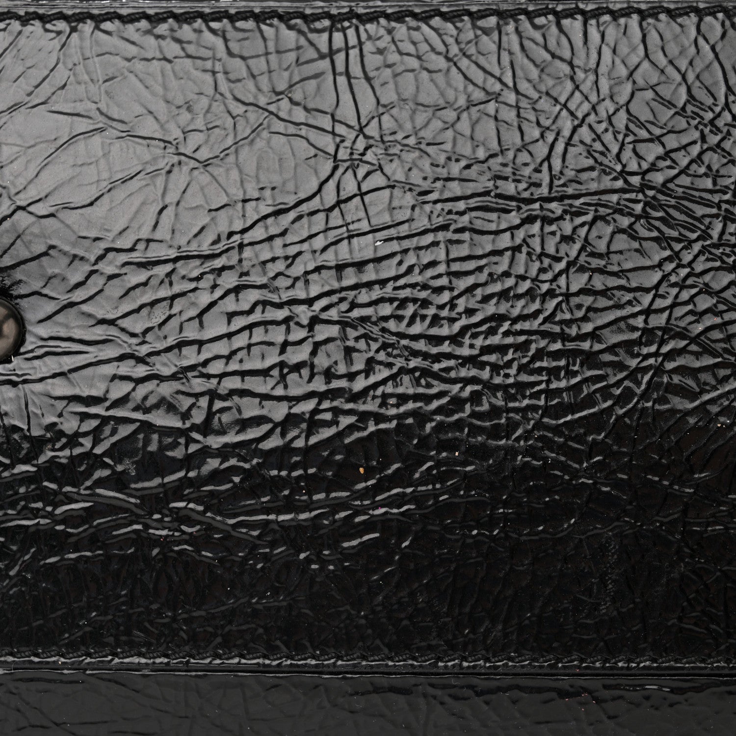 Fendi Patent Large Peekaboo Iconic Satchel Black 14 of 17