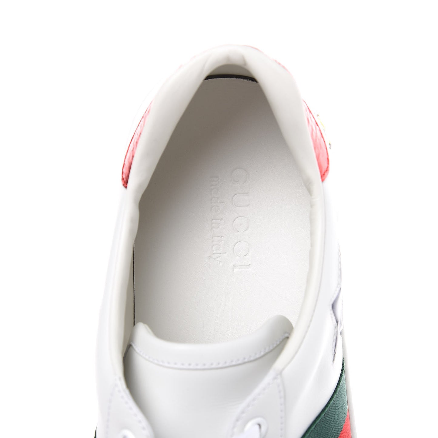 Calfskin Ayers Web Star Embroidered Mens Ace Sneakers 10 White Multi