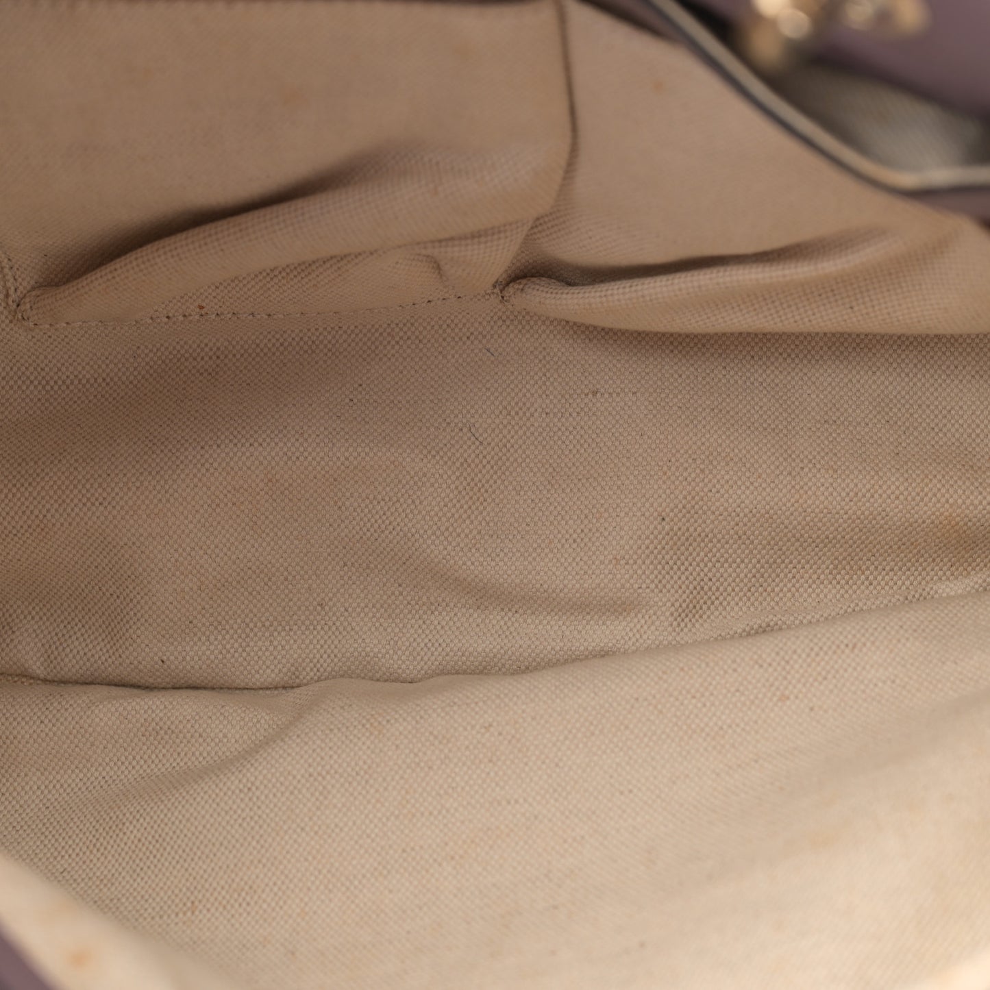 Pebbled Calfskin Medium Bamboo Shopper Tote Purple