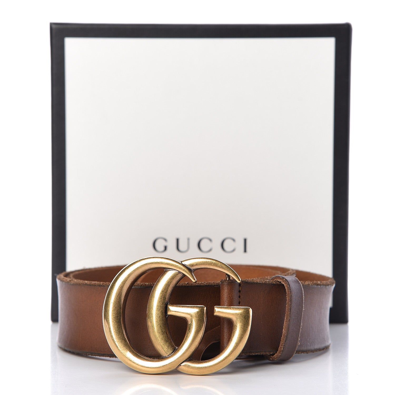 Gucci Faded Calfskin Double G 40mm Belt 90 36 Cuir 8 of 8