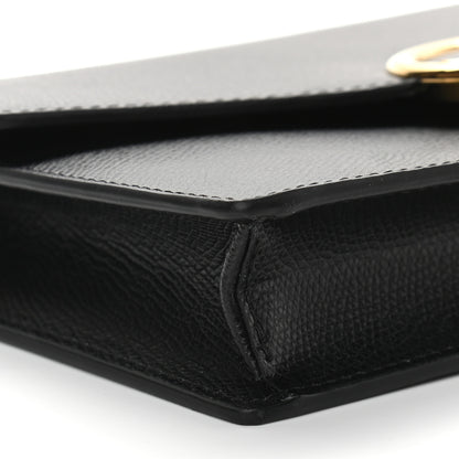 Fendi Vitello Cruise F is Fendi Medium Envelope Wallet on Chain Black 8 of 9