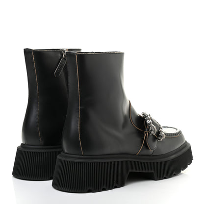 Gucci Cordovan Lux Dionysus Hunder Boots 40 Black 4 of 11