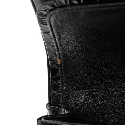 Chanel Alligator Medium Double Flap Black 14 of 15