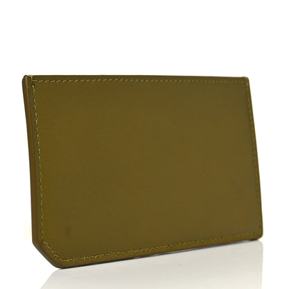 Saint Laurent Calfskin 5 Fragments Card Holder Olive 3 of 9