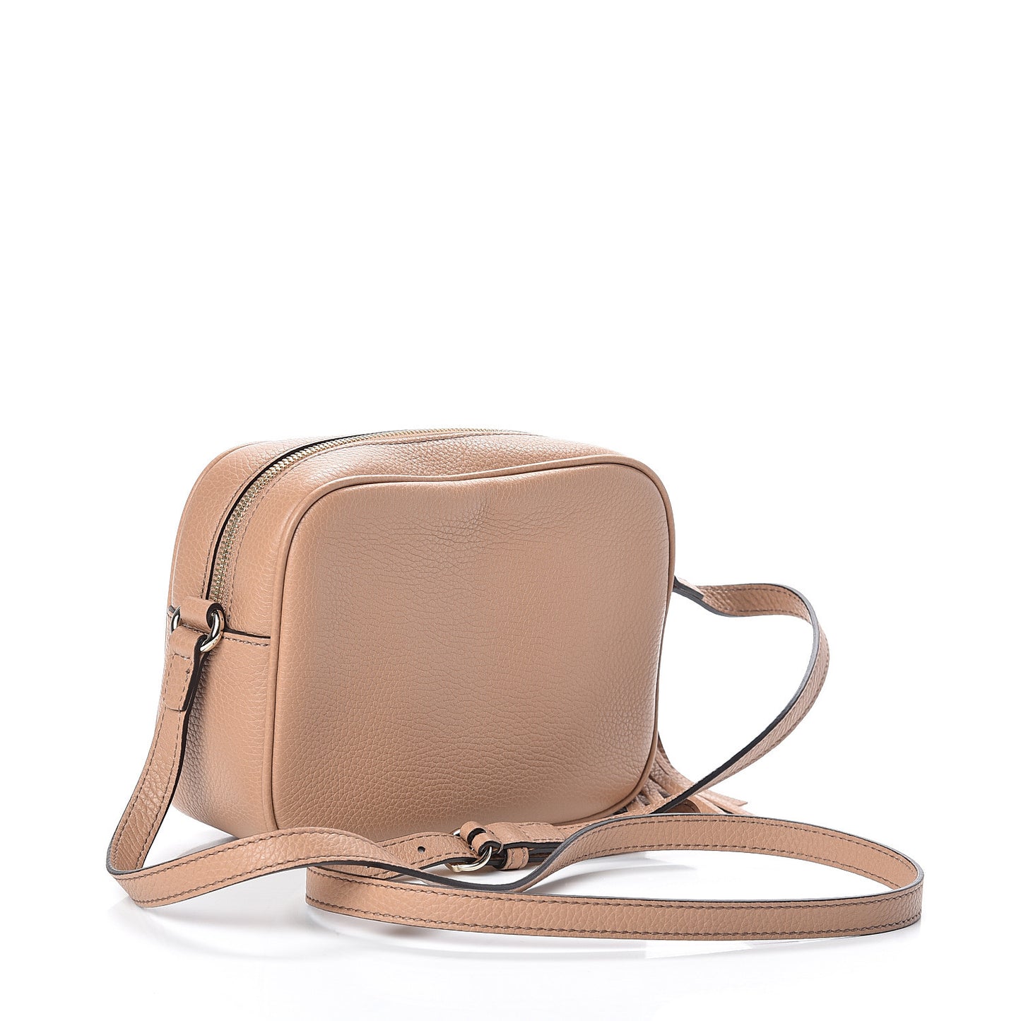 Pebbled Calfskin Small Soho Disco Bag Camelia