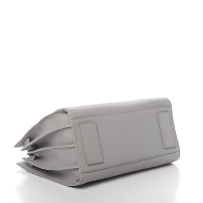 Saint Laurent Grained Calfskin Small Supple Sac De Jour Grey 5 of 13