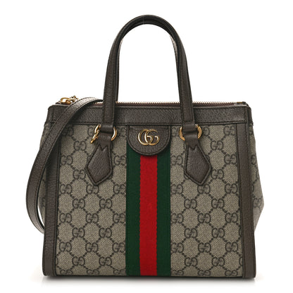 Gucci GG Supreme Monogram Small Ophidia Tote Bag Brown 1 of 11