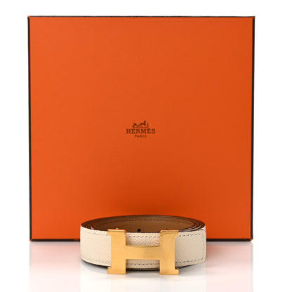 Hermes Epsom Swift 24mm Mini Constance H Belt 75 30 Nata Biscuit 4 of 4