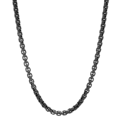 David Yurman Darkened Stainless Steel 3mm Box Chain Necklace 22" 1 of 5